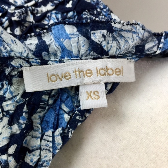 NEW Anthropologie Love the Label Andrea Blue Puff Sleeve Mini Dress - Picture 14 of 15